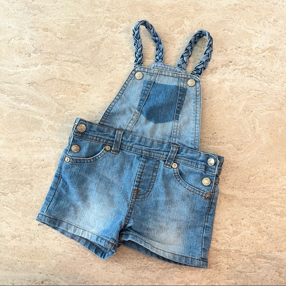 7For All Mankind Baby Overall Shorts